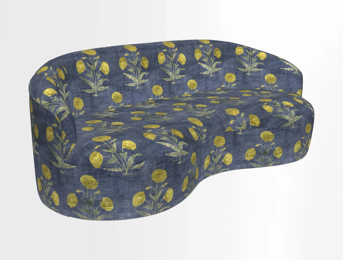 Arc large sofa in Harpers Bazaar Palm Canopy