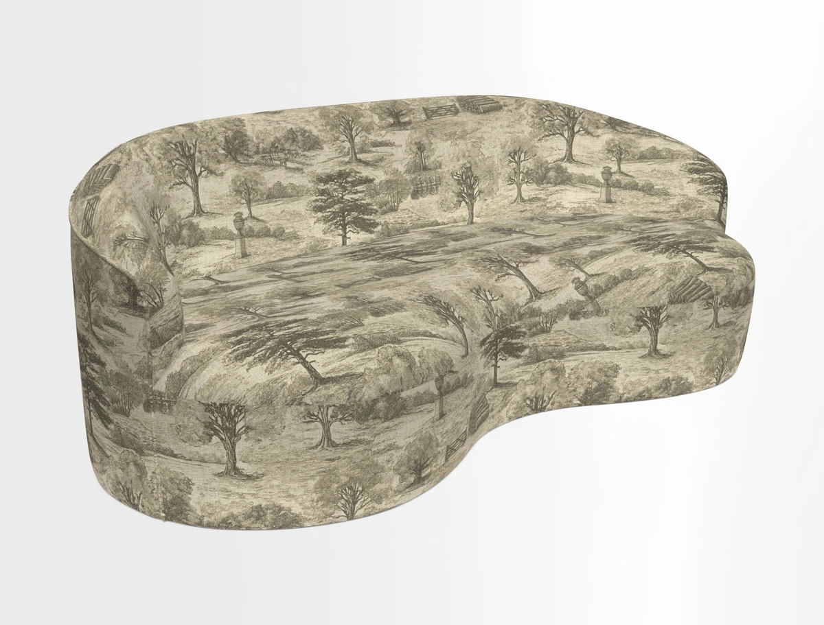 Arc large sofa in Harpers Bazaar Palm Canopy