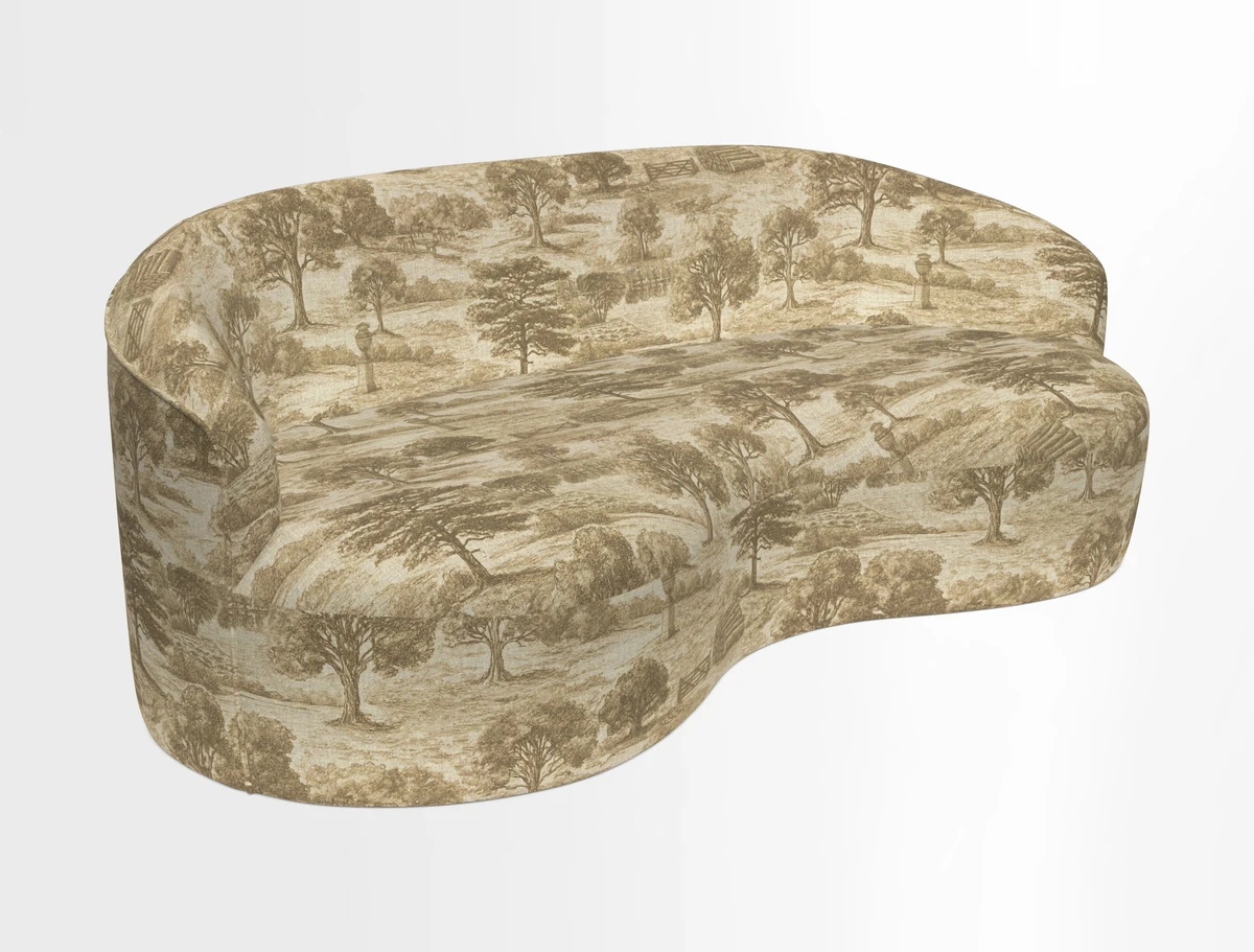 Arc large sofa in Harpers Bazaar Palm Canopy