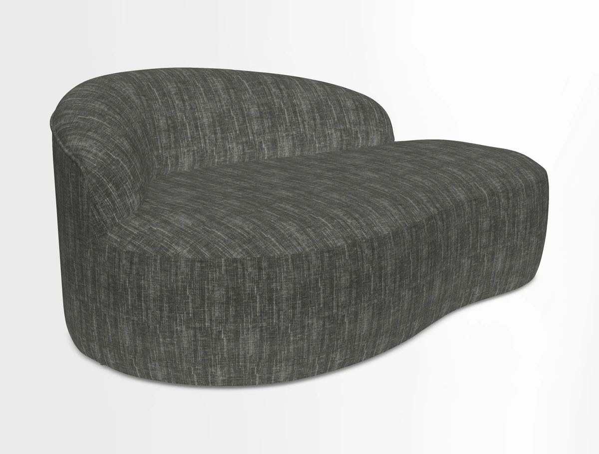 Arc small sofa in Wave Blueberry