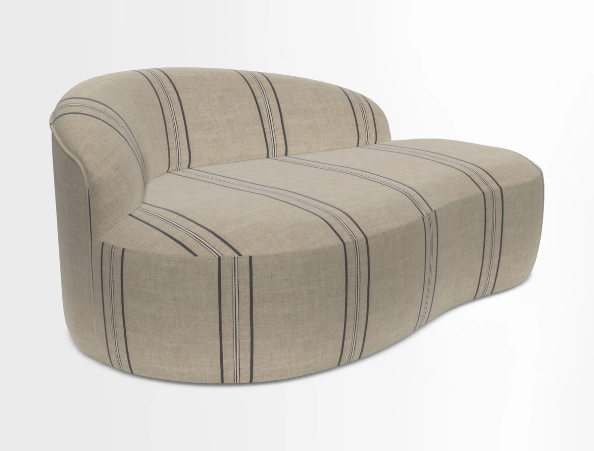Arc small sofa in Wave Blueberry