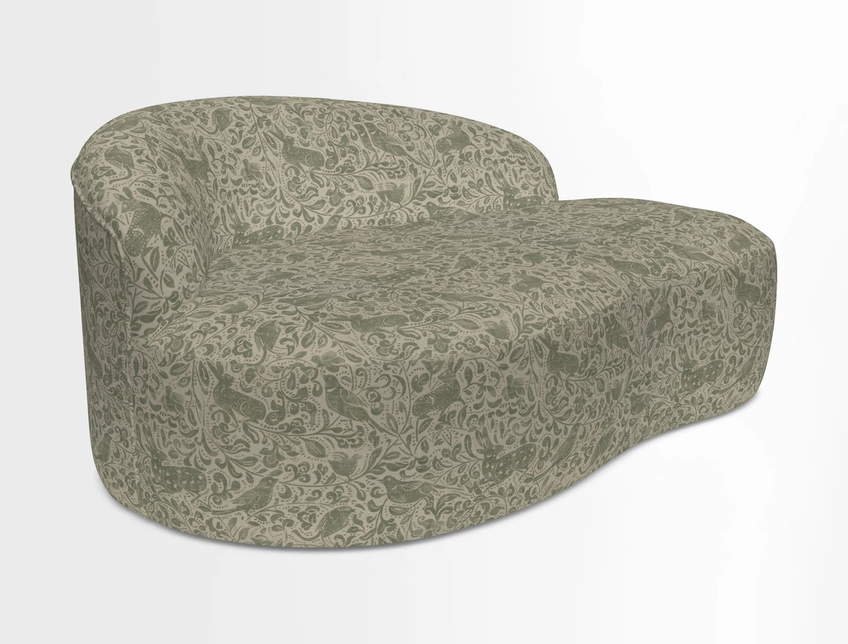 Arc small sofa in Wave Blueberry
