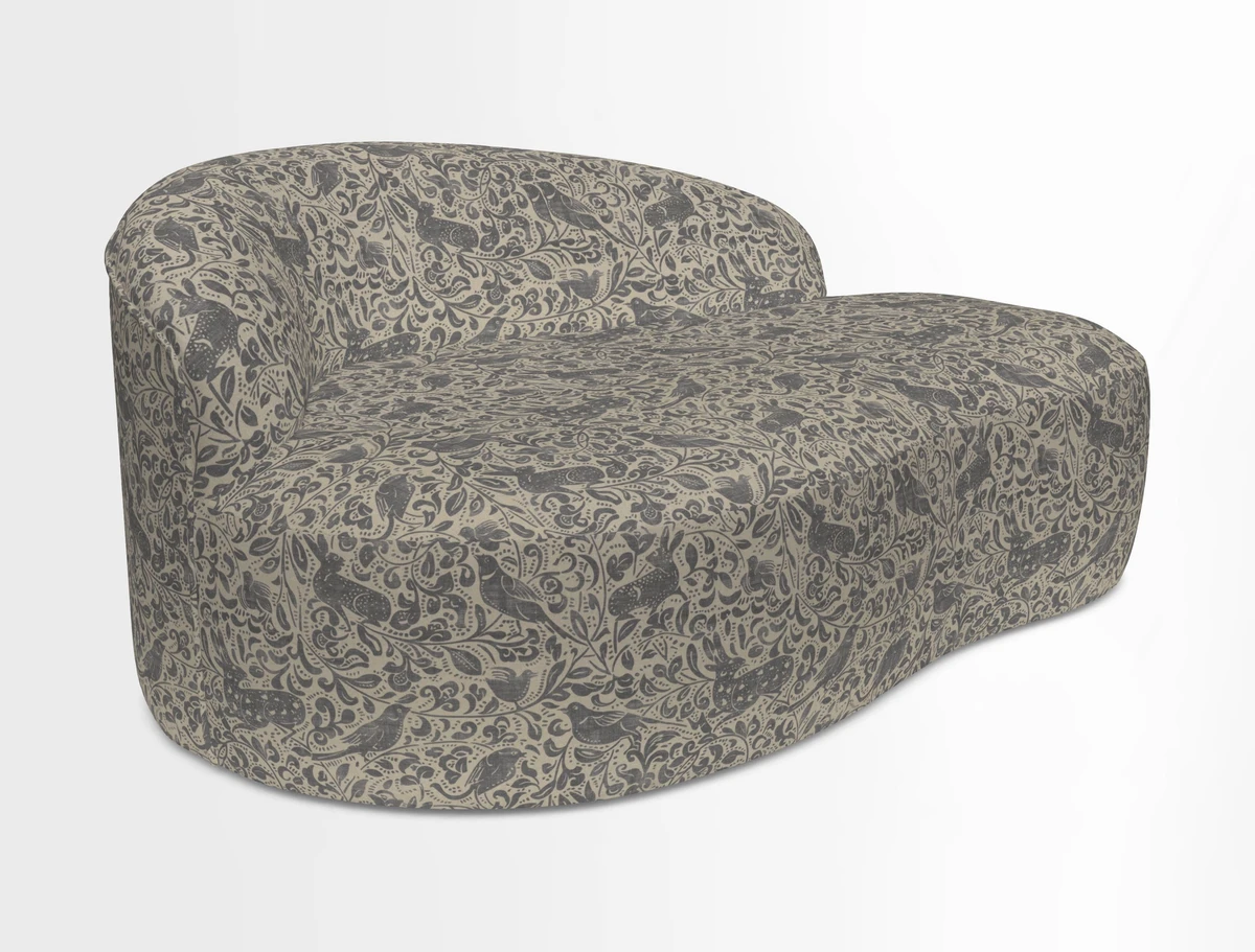 Arc small sofa in Wave Blueberry