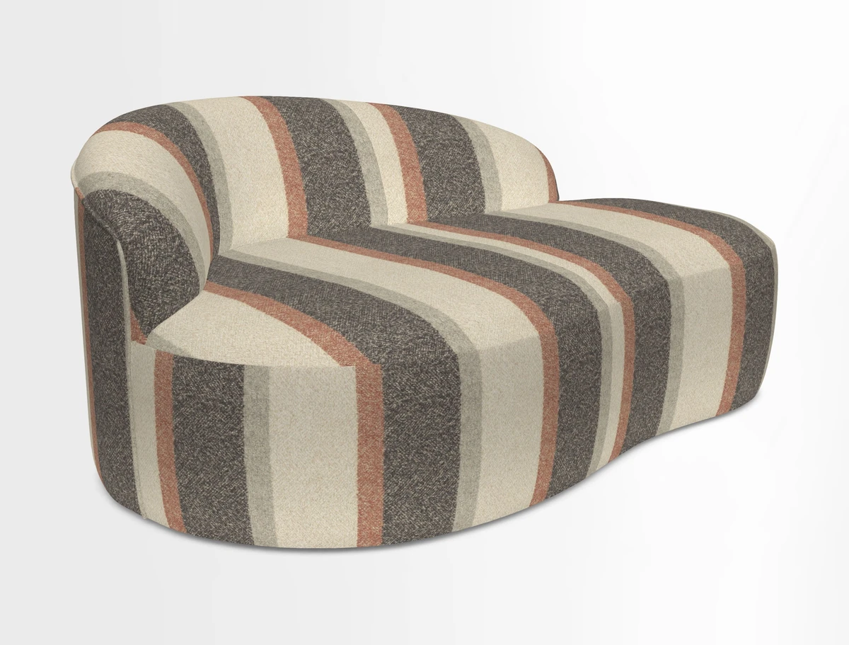 Arc small sofa in Wave Blueberry