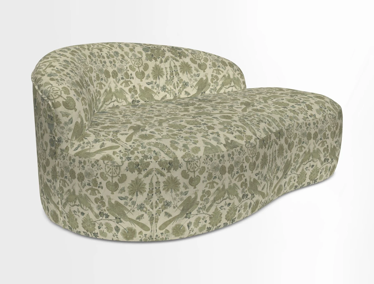 Arc small sofa in Wave Blueberry