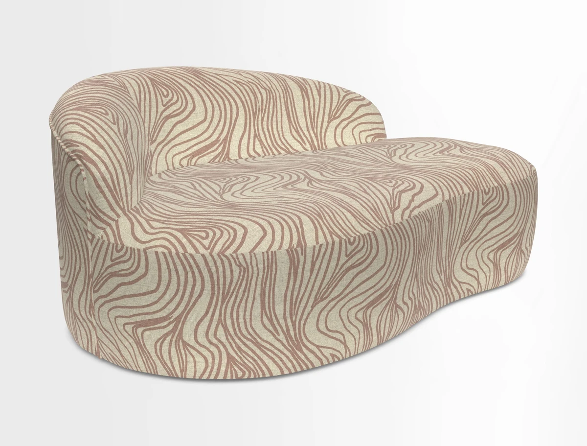 Arc small sofa in Wave Blueberry