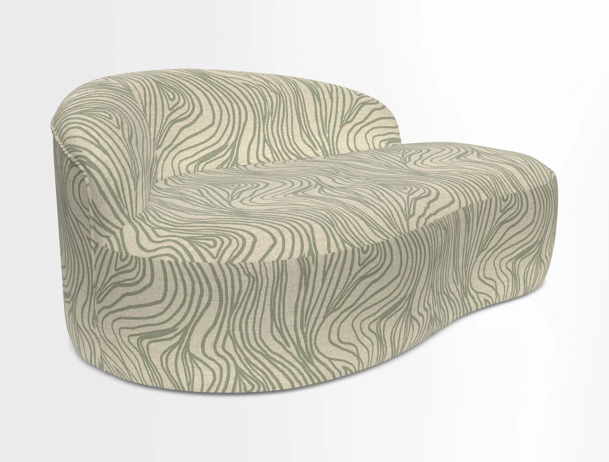 Arc small sofa in Wave Blueberry