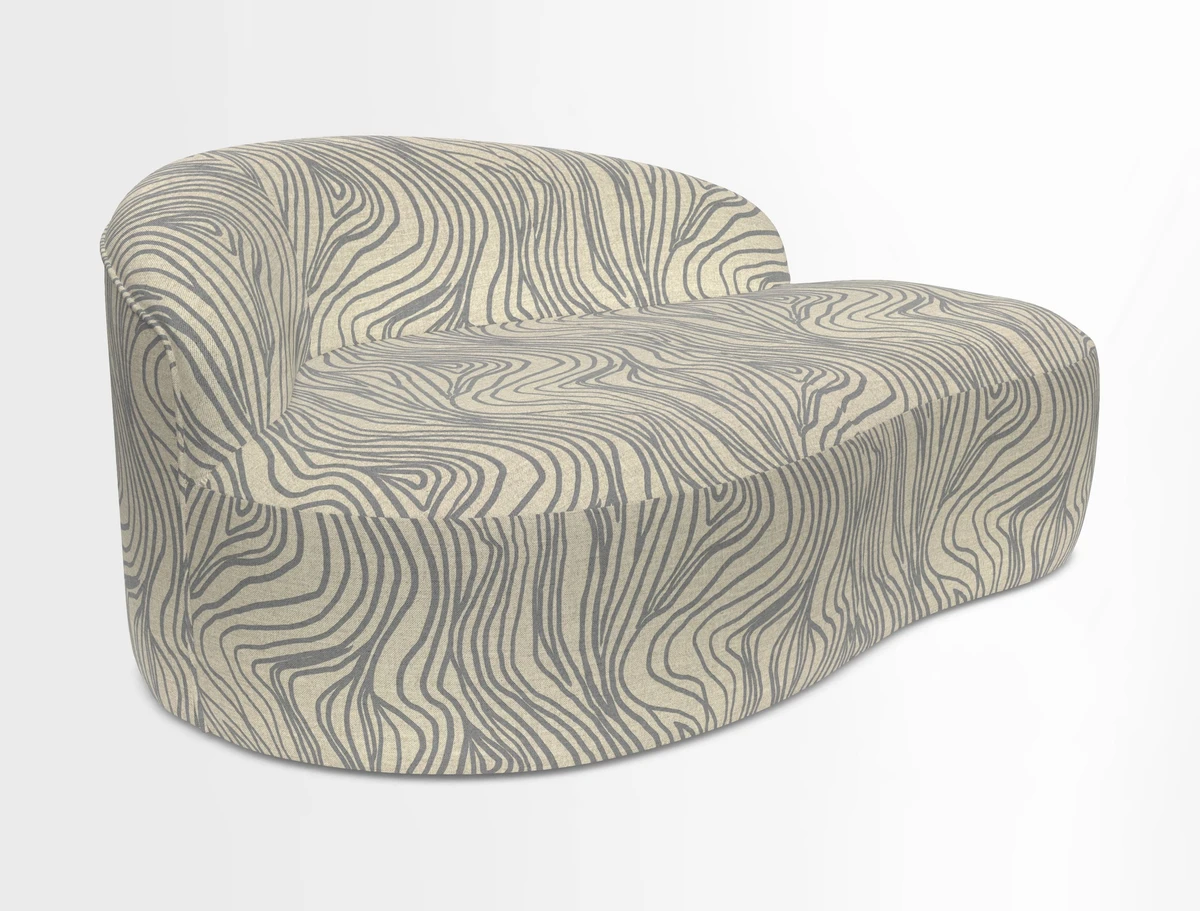 Arc small sofa in Wave Blueberry