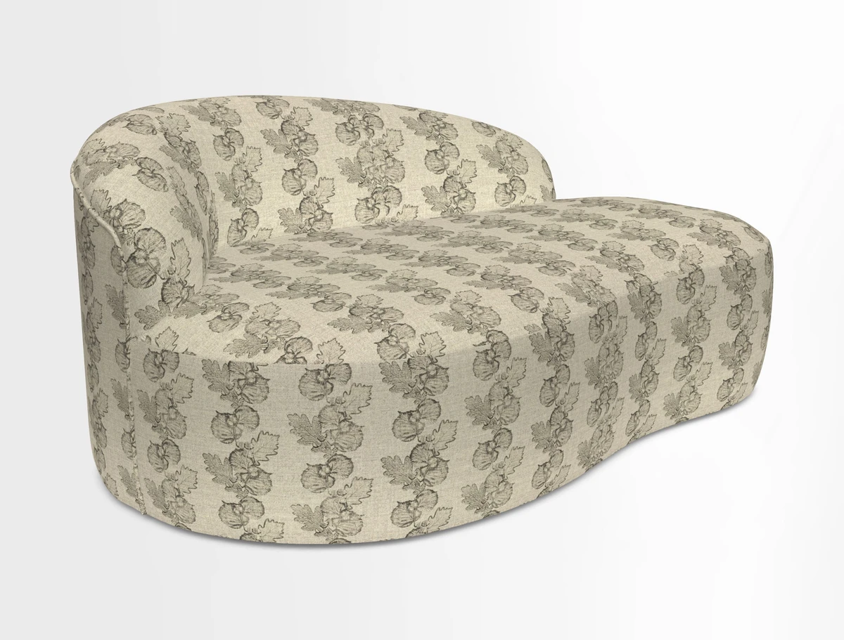 Arc small sofa in Wave Blueberry