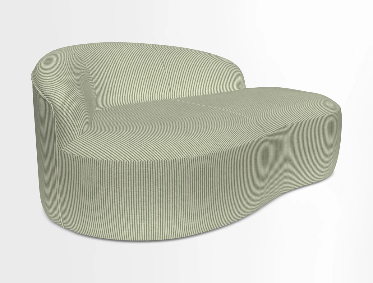 Arc small sofa in Wave Blueberry