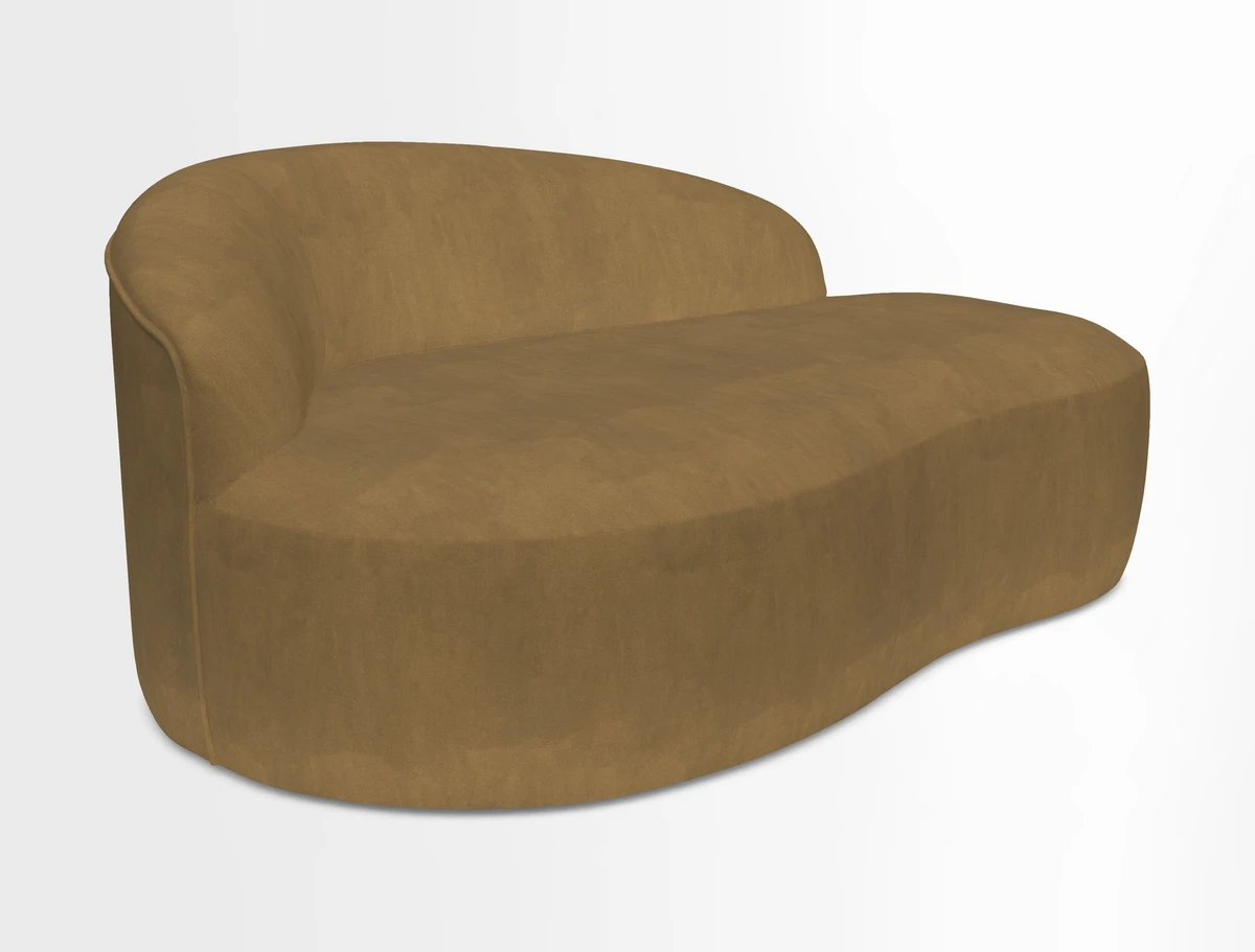 Arc small sofa in Wave Blueberry