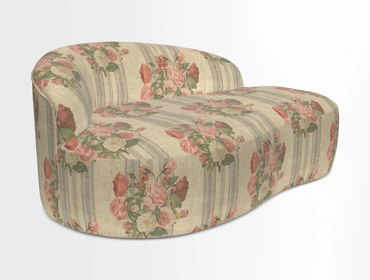 Arc small sofa in Wave Blueberry