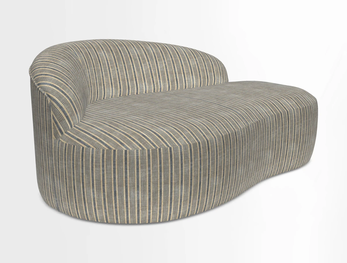 Arc small sofa in Wave Blueberry