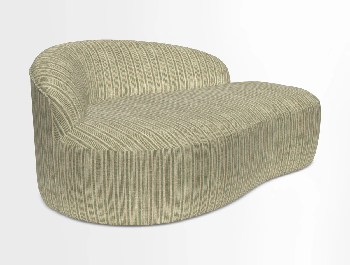 Arc small sofa in Wave Blueberry