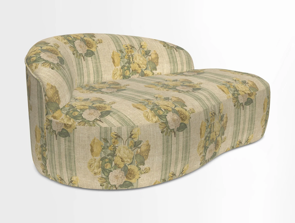Arc small sofa in Wave Blueberry