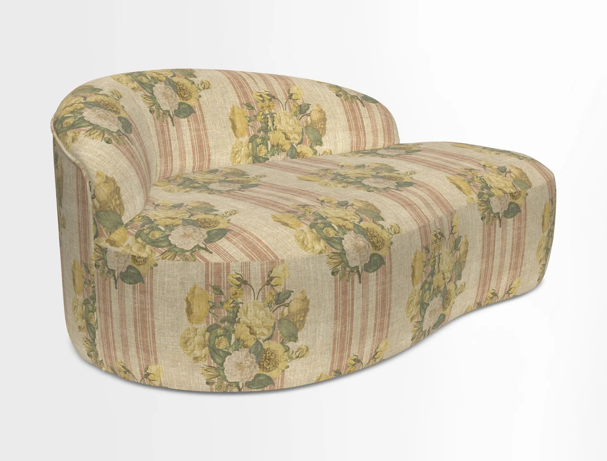 Arc small sofa in Wave Blueberry