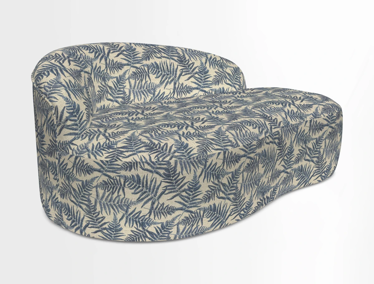 Arc small sofa in Wave Blueberry