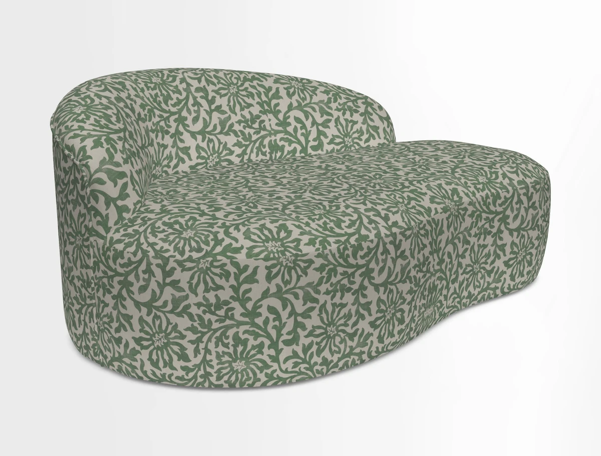 Arc small sofa in Wave Blueberry