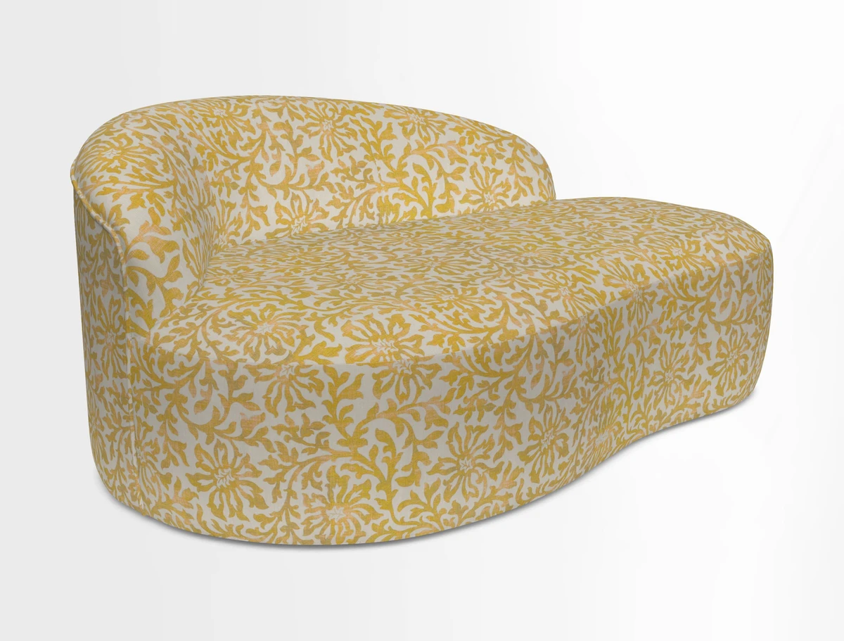 Arc small sofa in Wave Blueberry