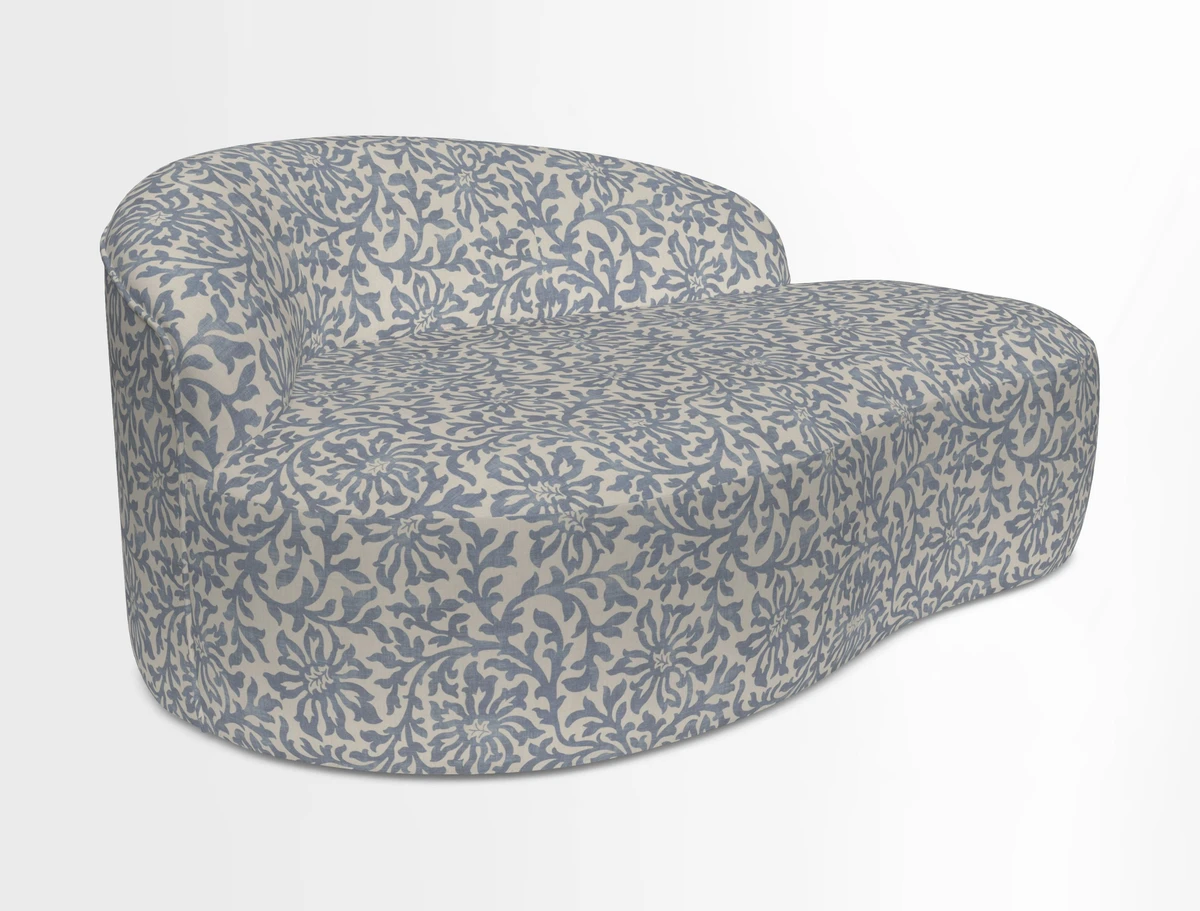Arc small sofa in Wave Blueberry
