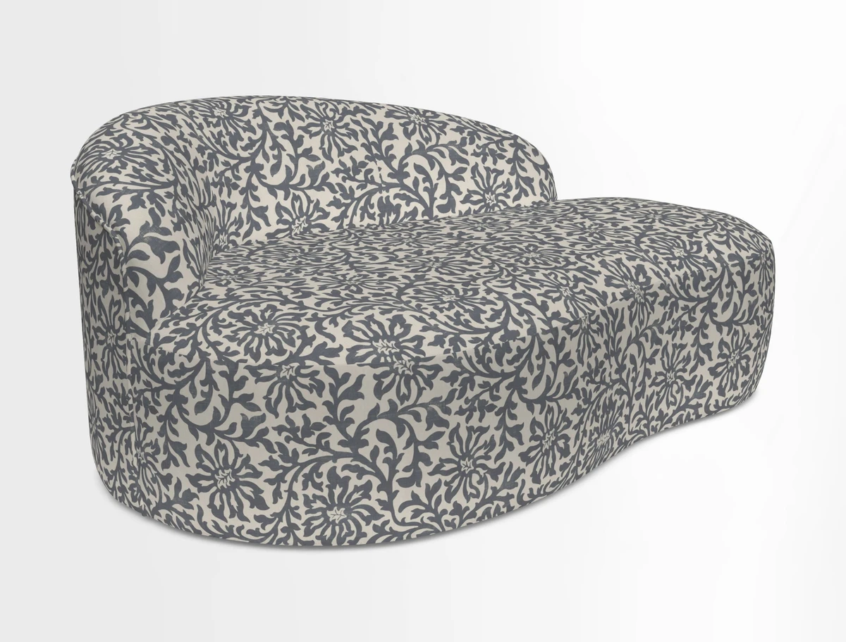 Arc small sofa in Wave Blueberry