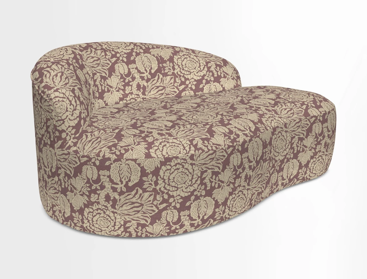 Arc small sofa in Wave Blueberry