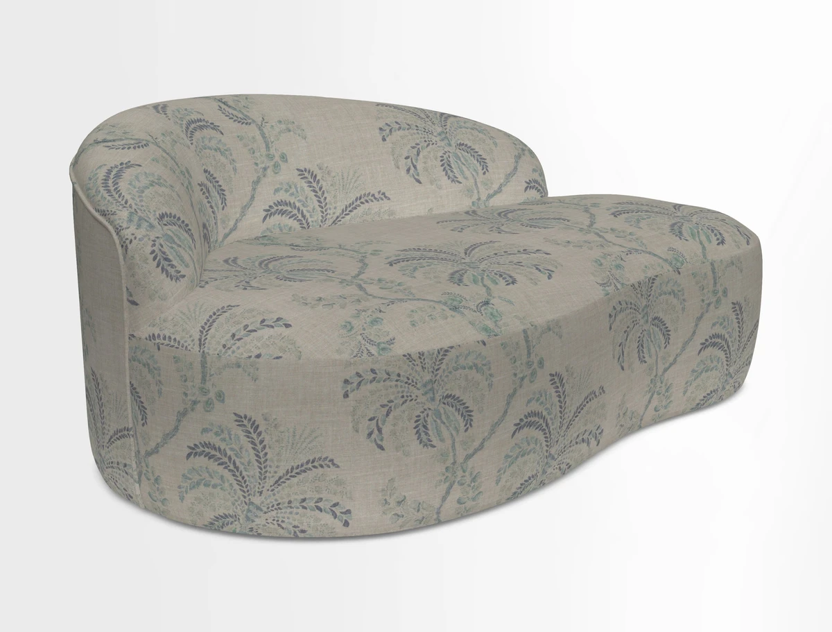 Arc small sofa in Wave Blueberry