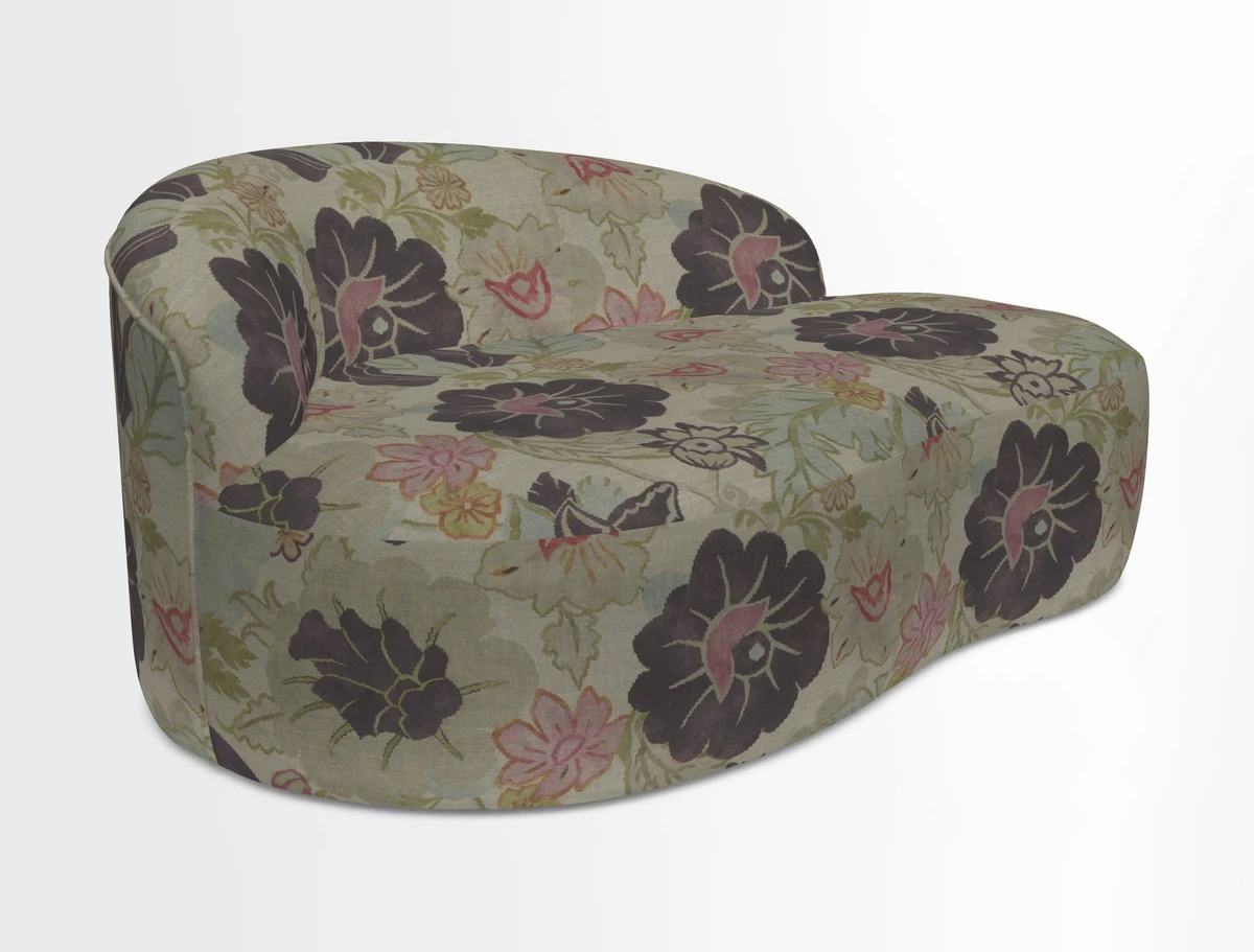 Arc small sofa in Wave Blueberry