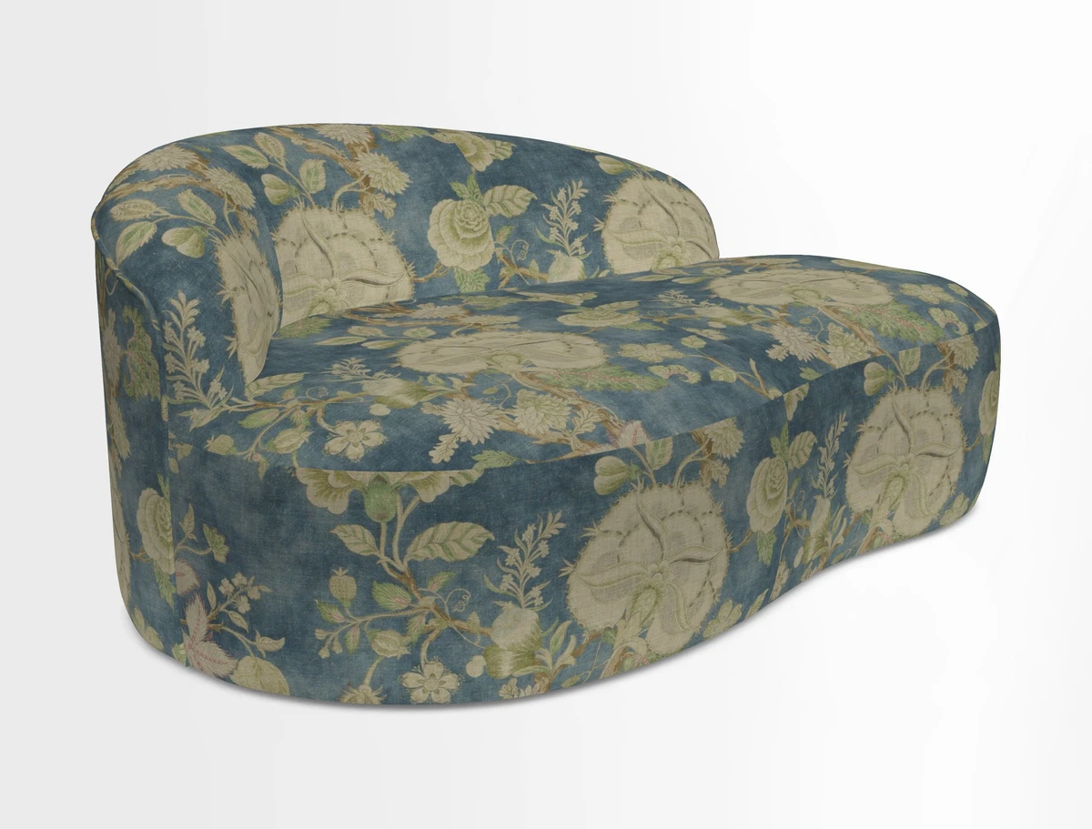 Arc small sofa in Wave Blueberry
