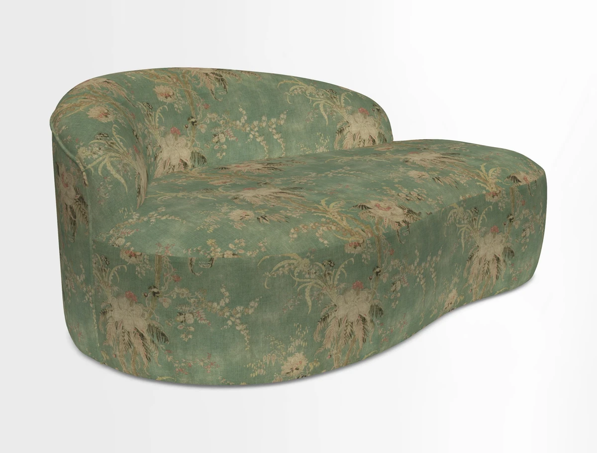 Arc small sofa in Wave Blueberry