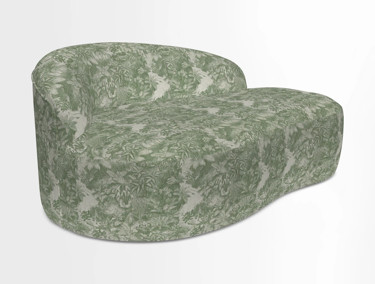 Arc small sofa in Wave Blueberry