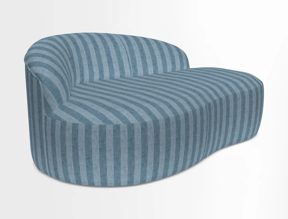 Arc small sofa in Wave Blueberry