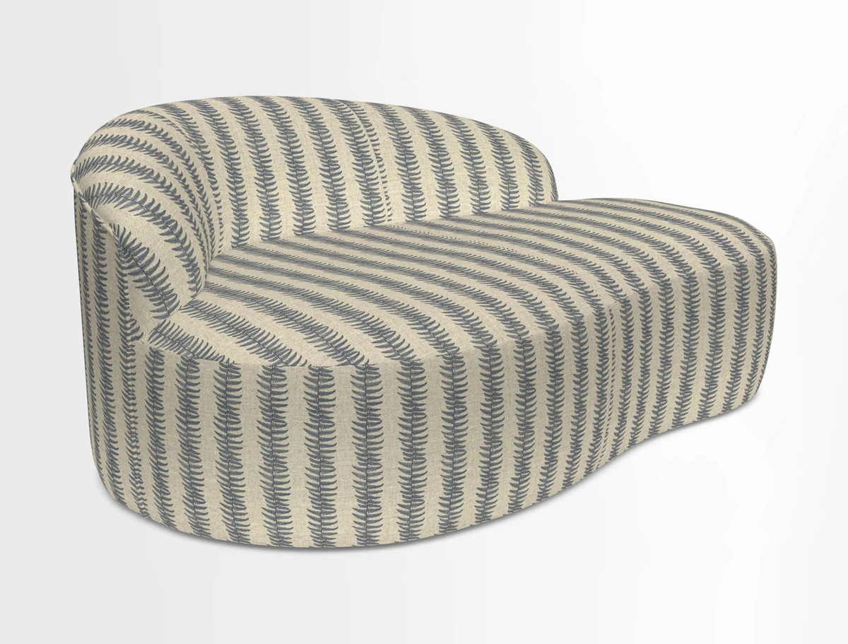 Arc small sofa in Wave Blueberry