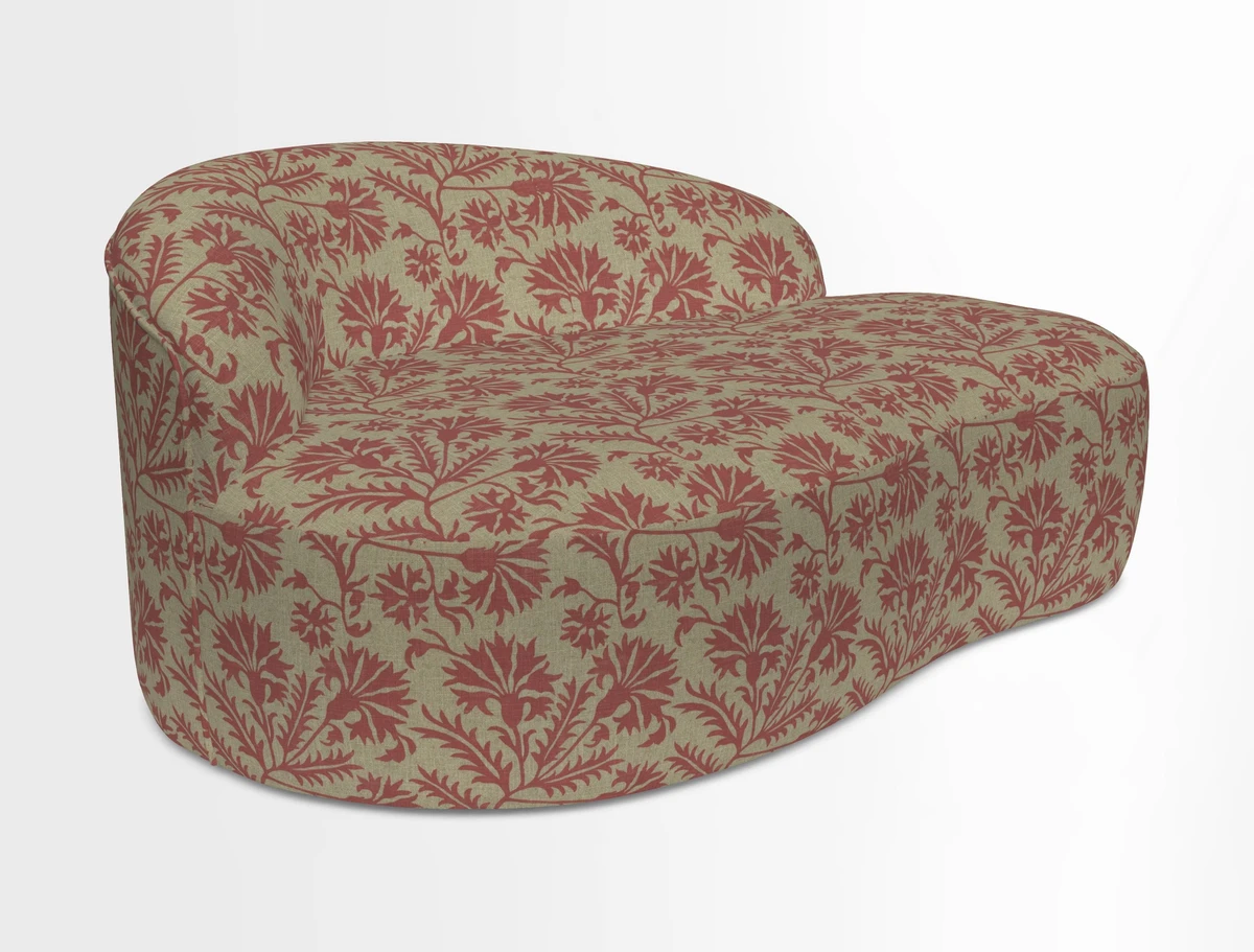 Arc small sofa in Wave Blueberry