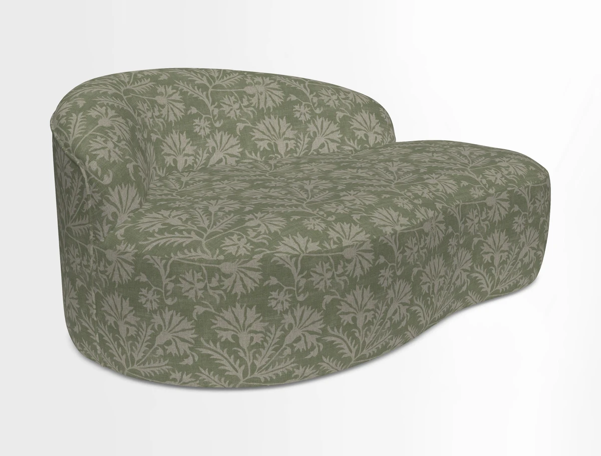 Arc small sofa in Wave Blueberry
