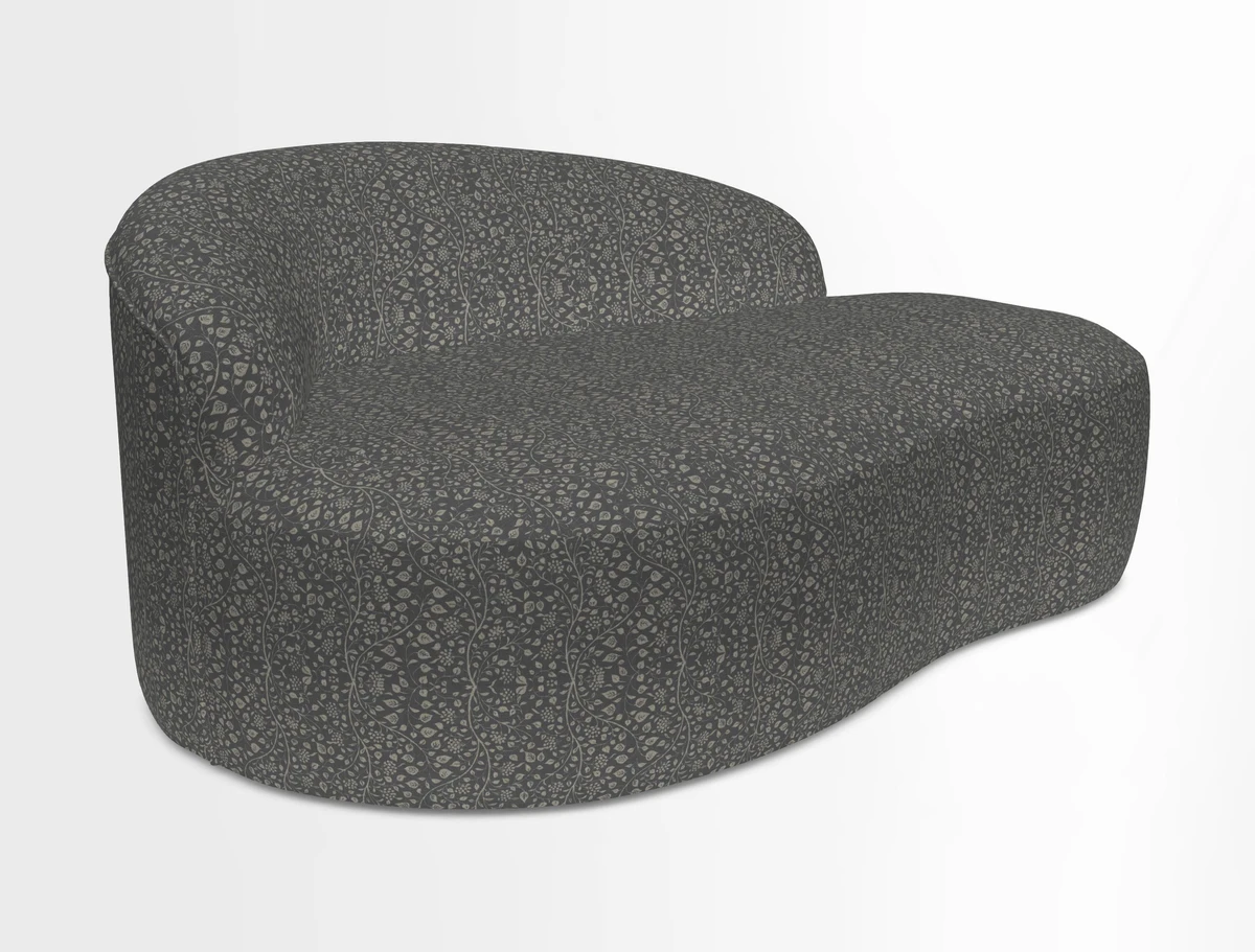 Arc small sofa in Wave Blueberry