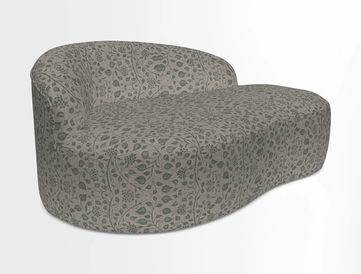 Arc small sofa in Wave Blueberry