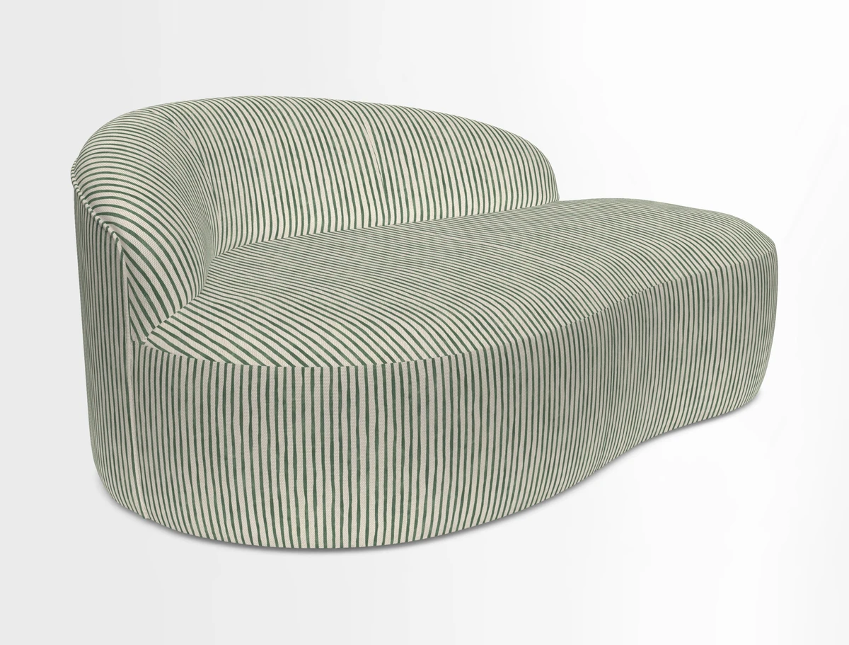 Arc small sofa in Wave Blueberry