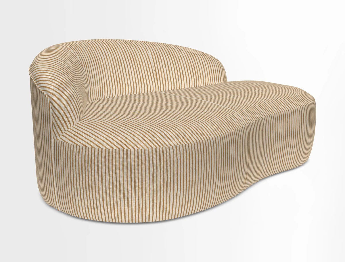Arc small sofa in Wave Blueberry