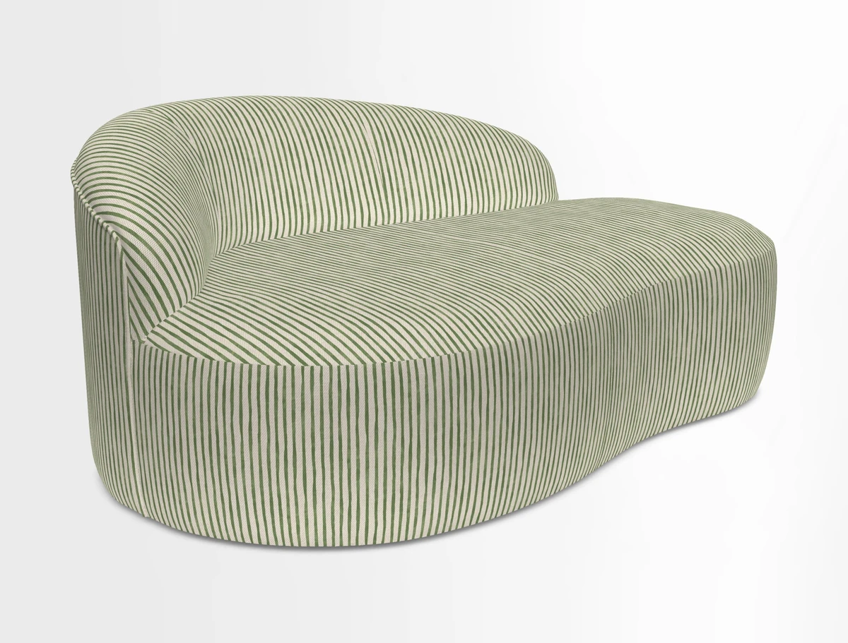 Arc small sofa in Wave Blueberry