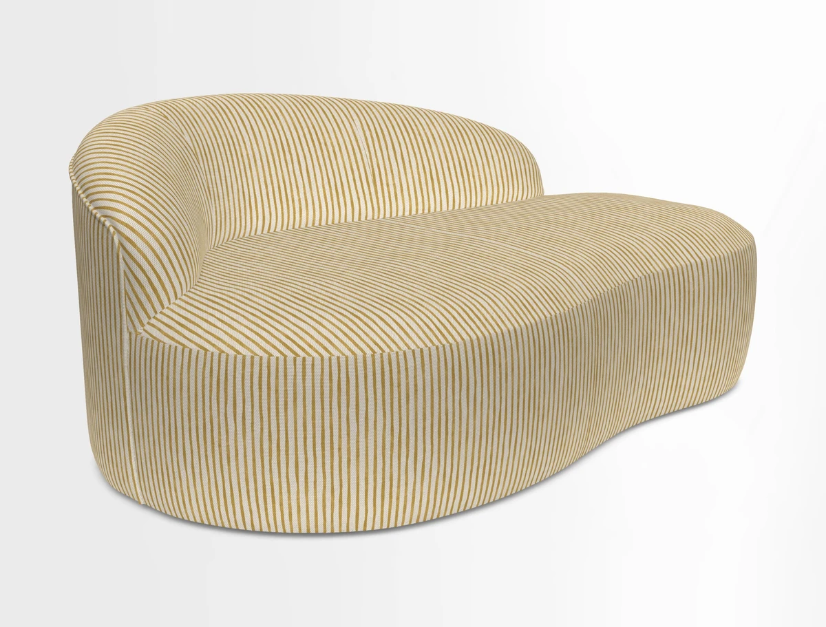 Arc small sofa in Wave Blueberry