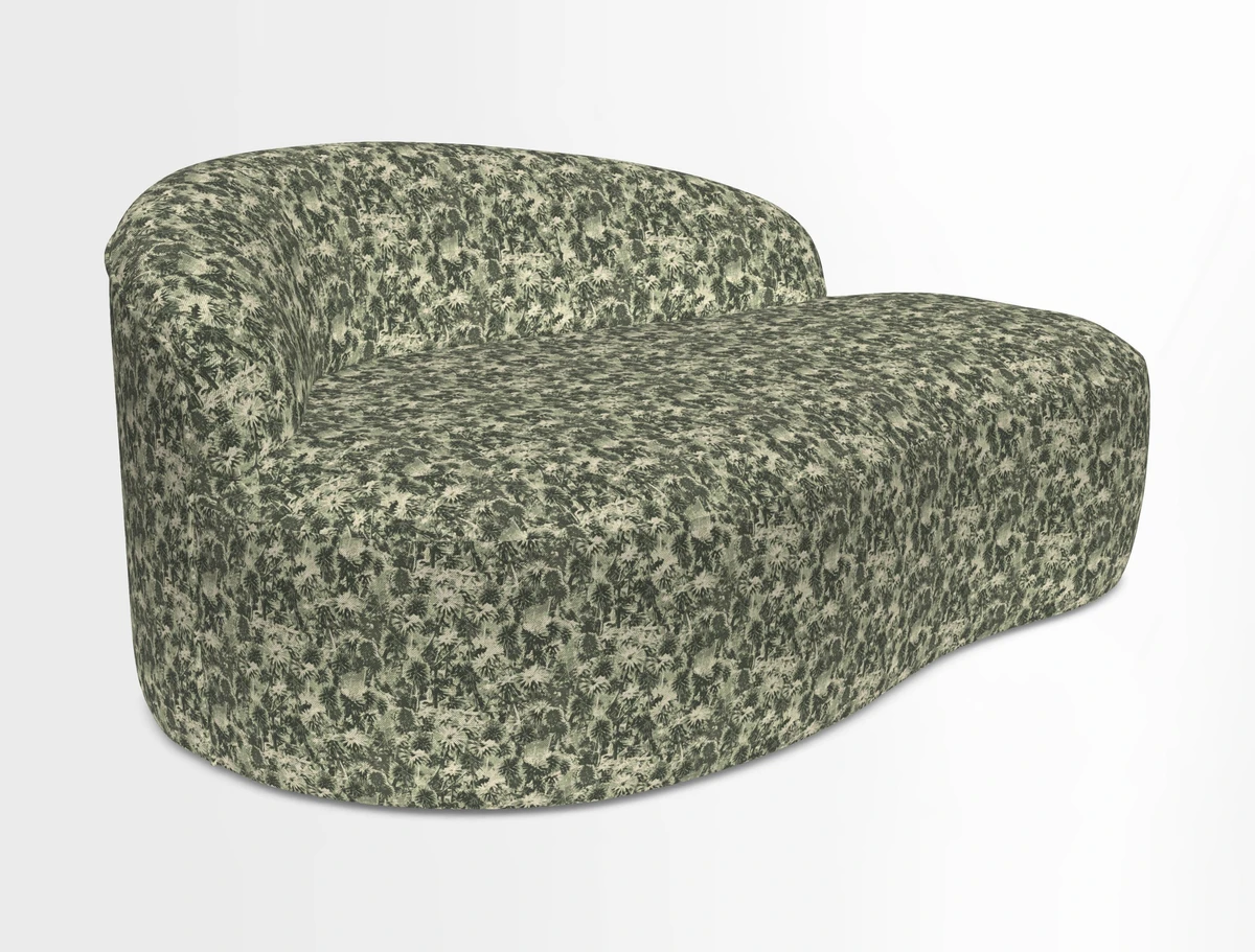Arc small sofa in Wave Blueberry