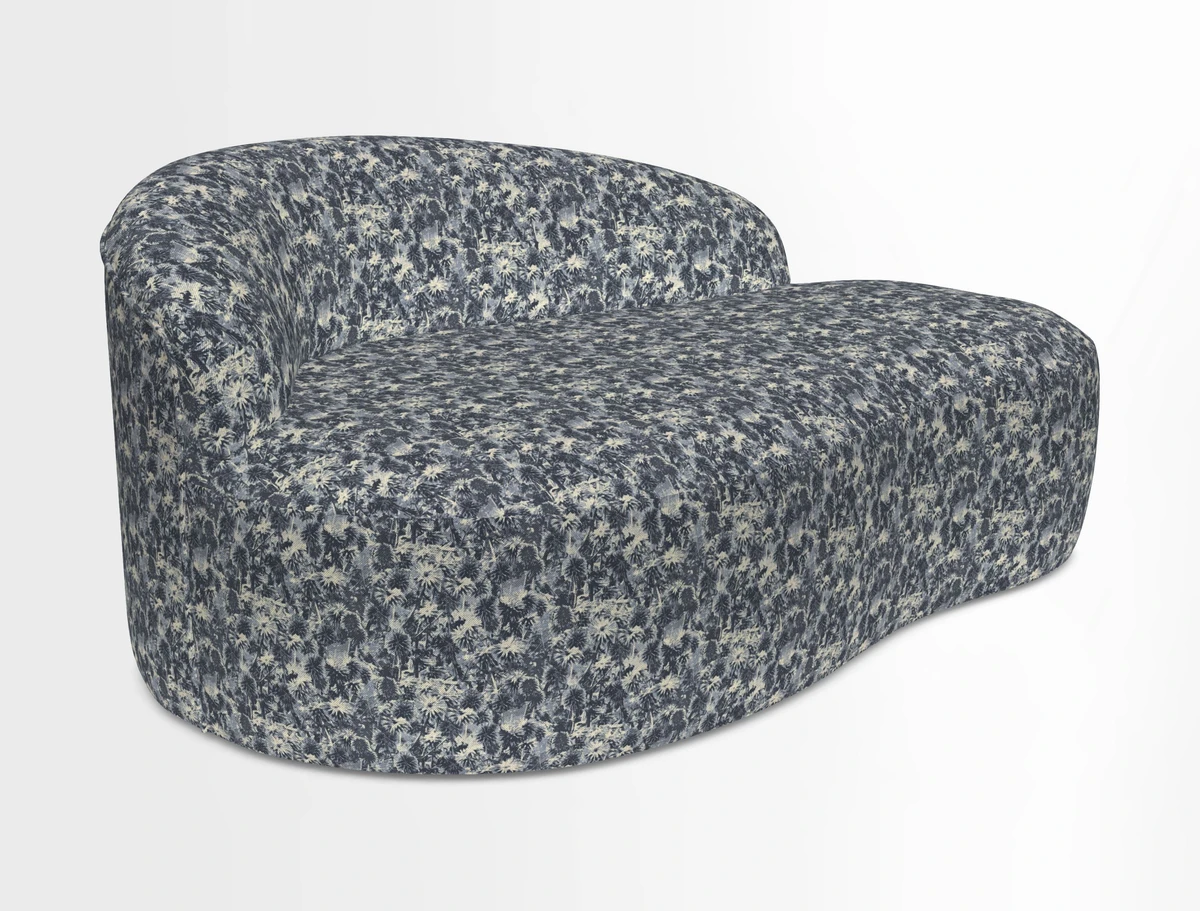 Arc small sofa in Wave Blueberry