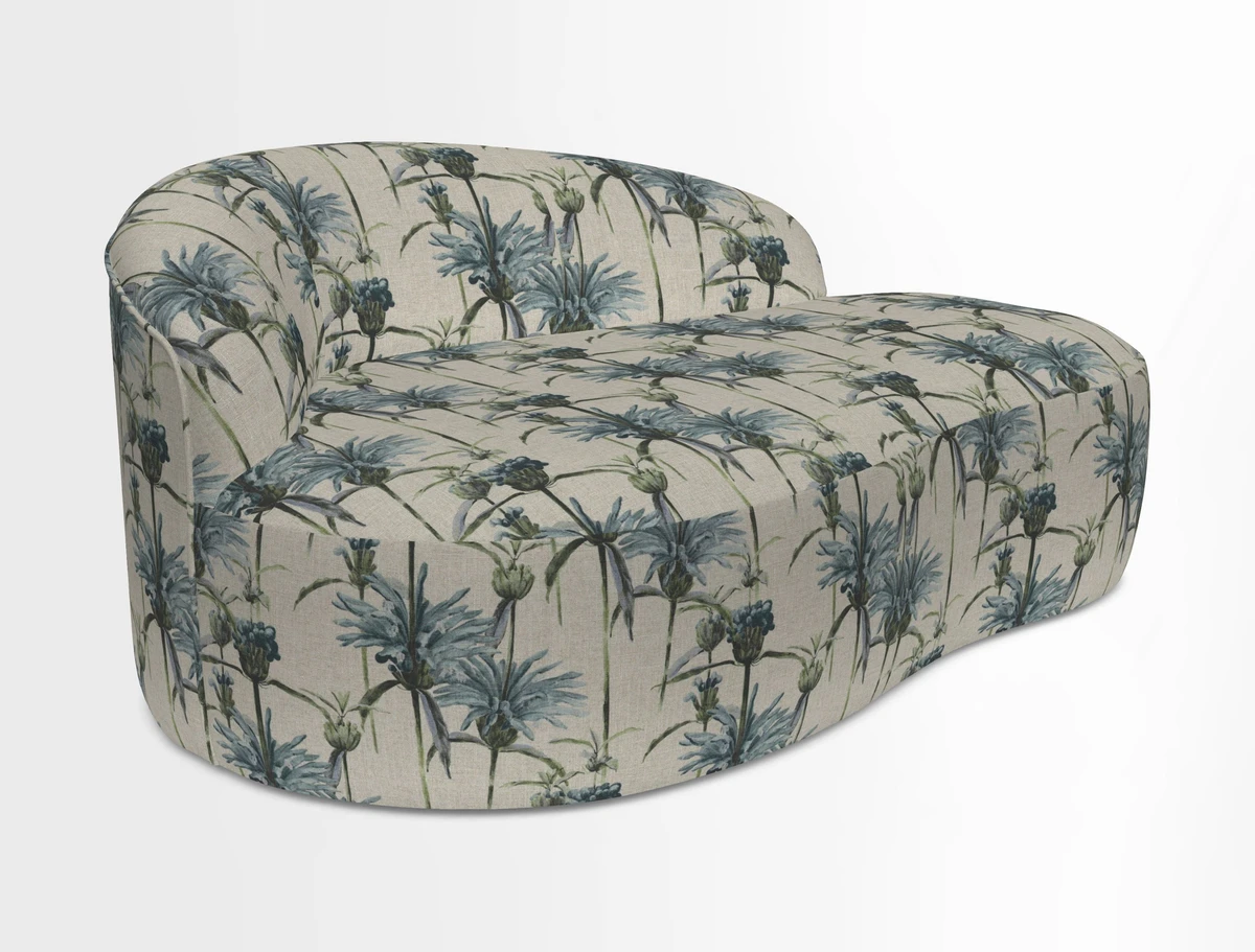 Arc small sofa in Wave Blueberry
