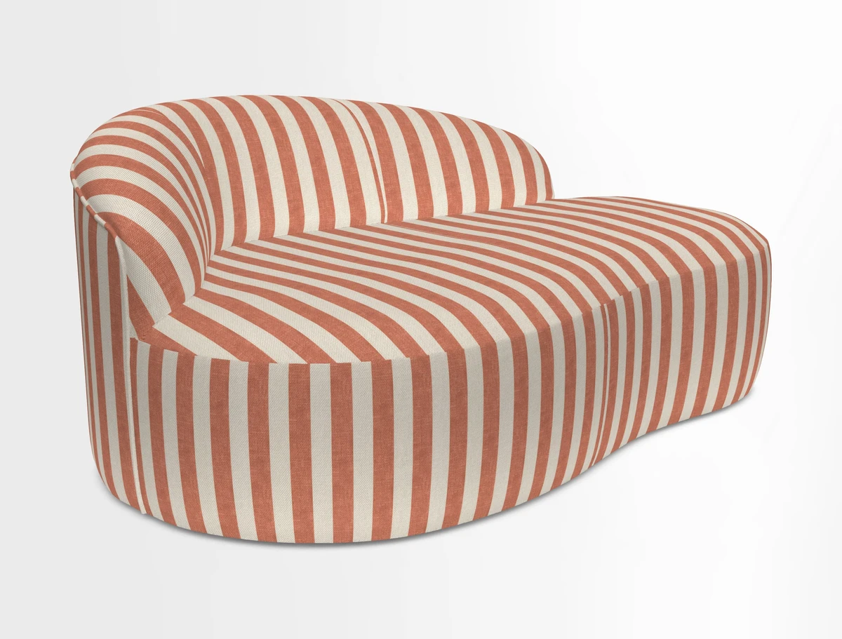 Arc small sofa in Wave Blueberry