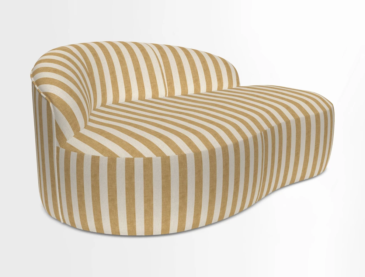 Arc small sofa in Wave Blueberry