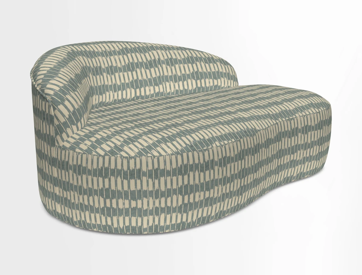 Arc small sofa in Wave Blueberry