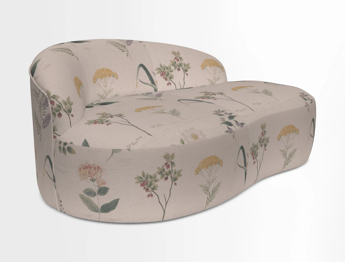 Arc small sofa in Wave Blueberry