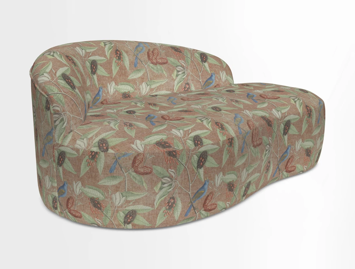 Arc small sofa in Wave Blueberry