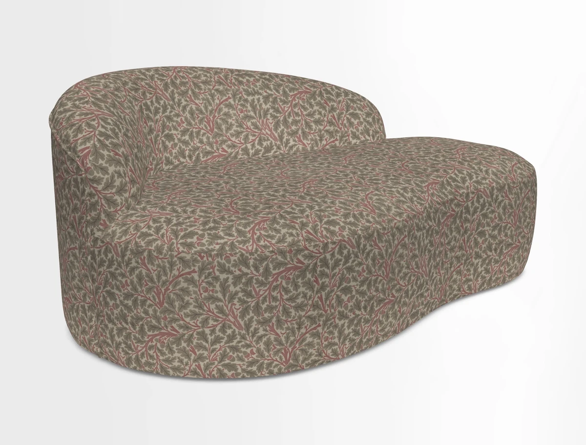 Arc small sofa in Wave Blueberry